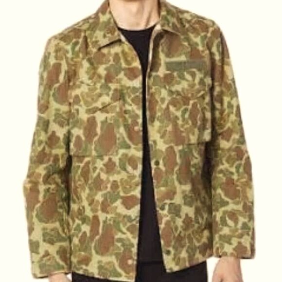 Rag And Bone Camo Flight Shirt Jacket - Picture 1 of 15